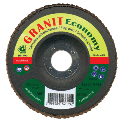 Granit Economy normálkorund szemcsés csiszolótárcsák
