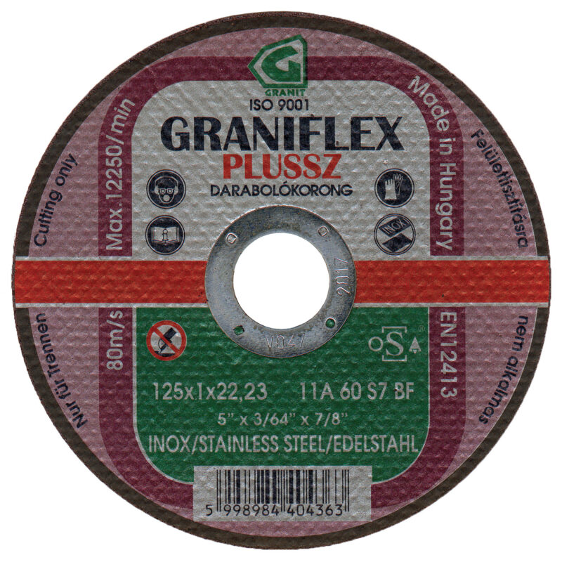 Graniflex vékony vágókorongok inoxhoz